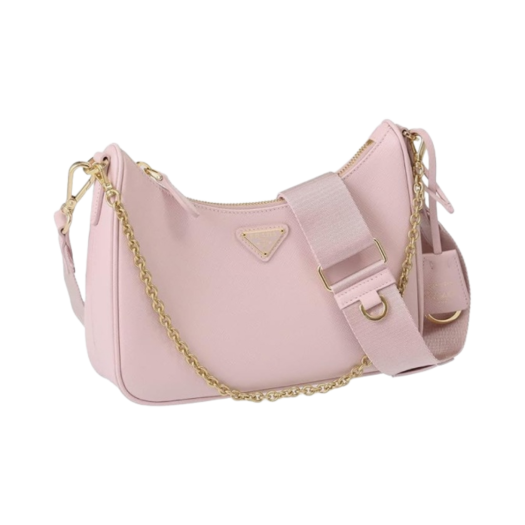 Prada Re-Edition 2005 Saffiano Leather Shoulder Bag Alabaster