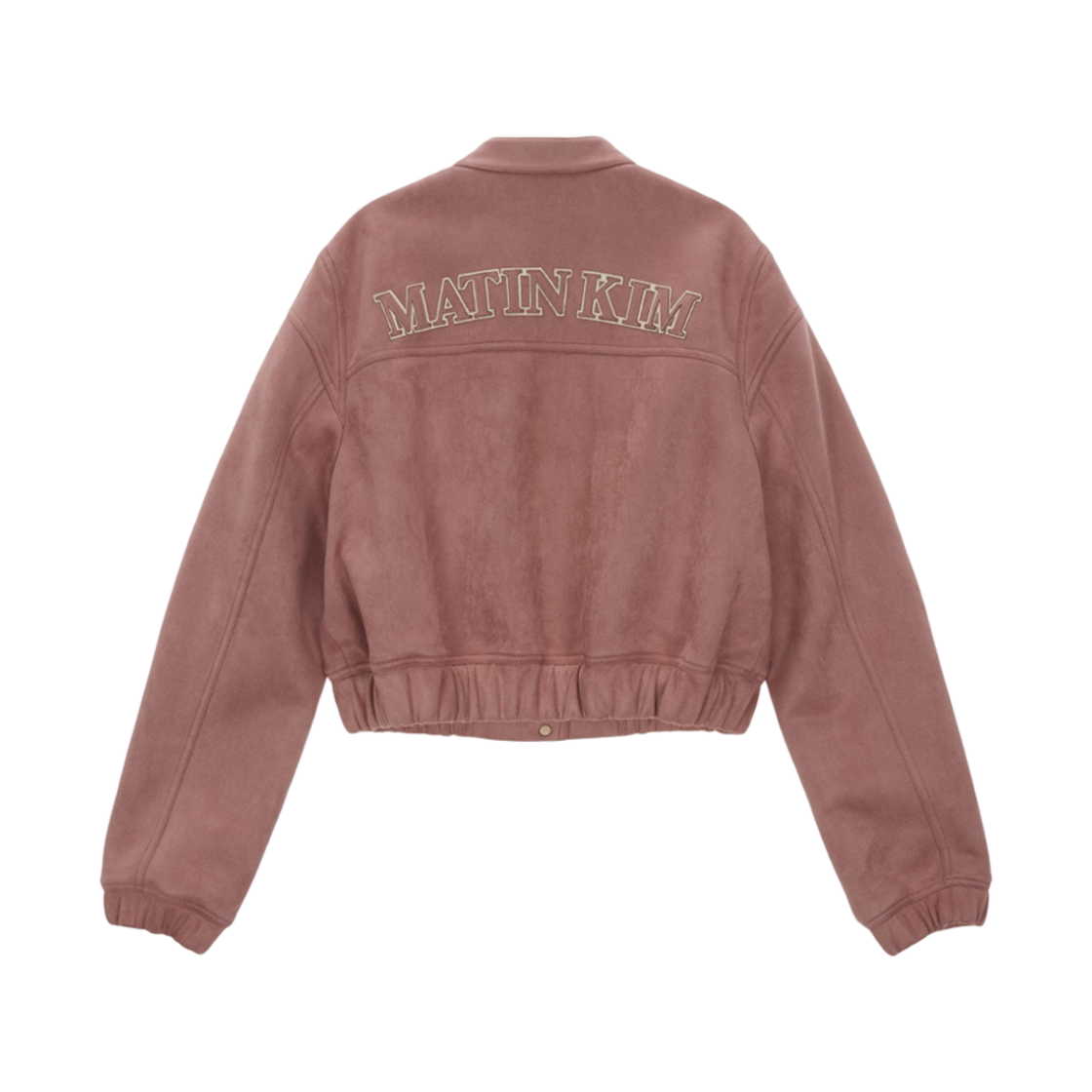 (W) 마뗑킴 포우 스웨이드 봄버 점퍼 핑크