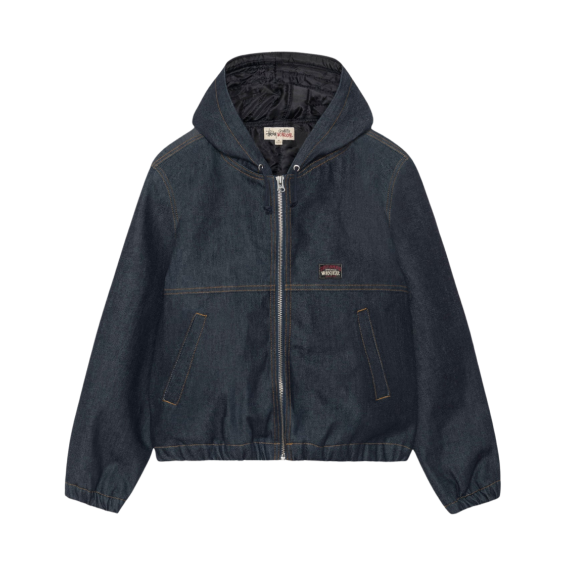 스투시 데님 인슐레이티드 워크 자켓 로우 데님 인디고(Stussy Denim Insulated Work Jacket Raw Denim Indigo)