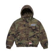 Supreme Mitchell & Ness Twill Stadium Jacket Woodland Camo - 24FW