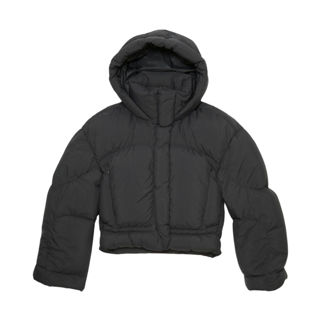 A90550-900 (W) Acne Studios Hooded Puffer Jacket Black