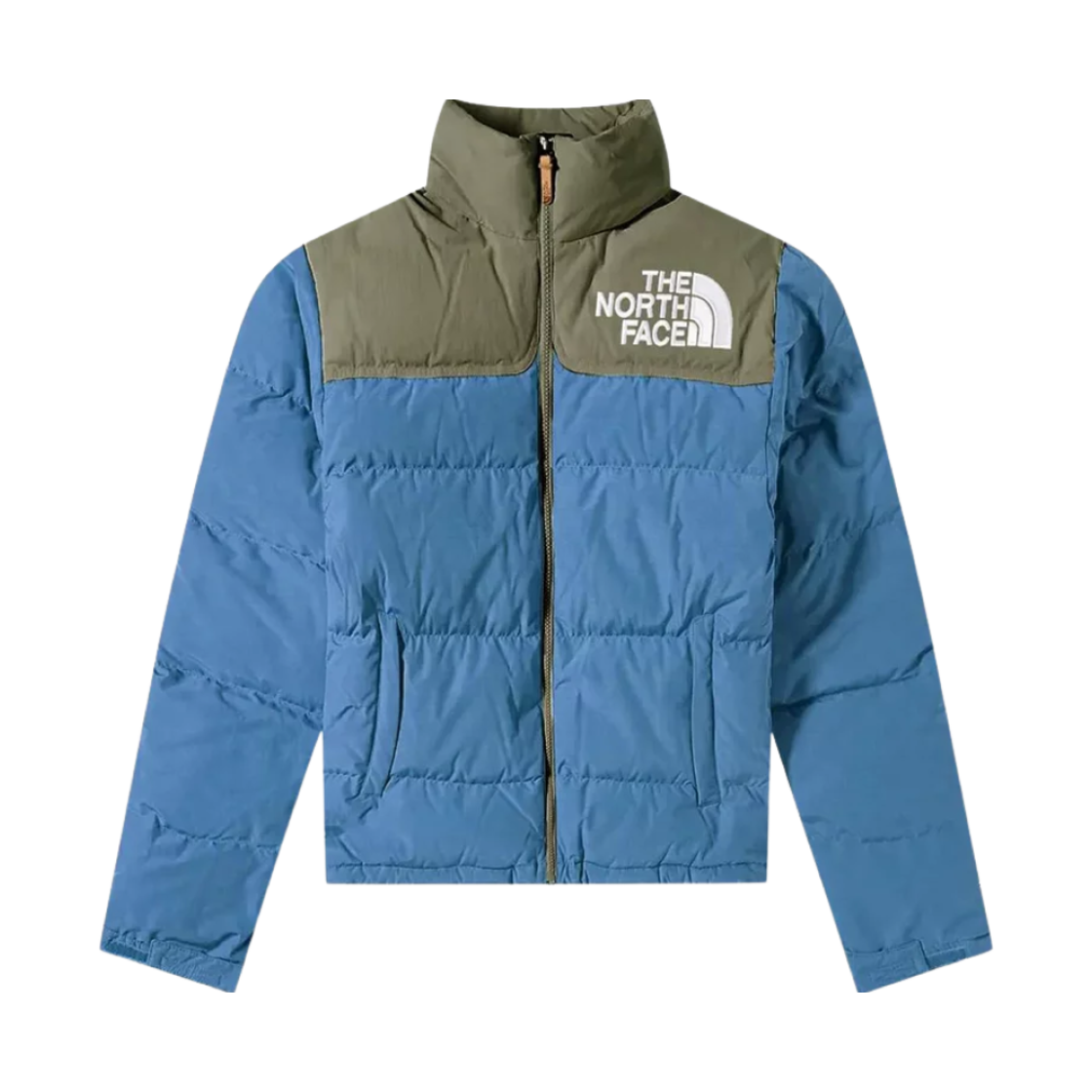 NF0A7ZYPSV8 The North Face 92 Low-Fi Hi-Tek Nuptse Jacket Shady Blue New Taupe Green