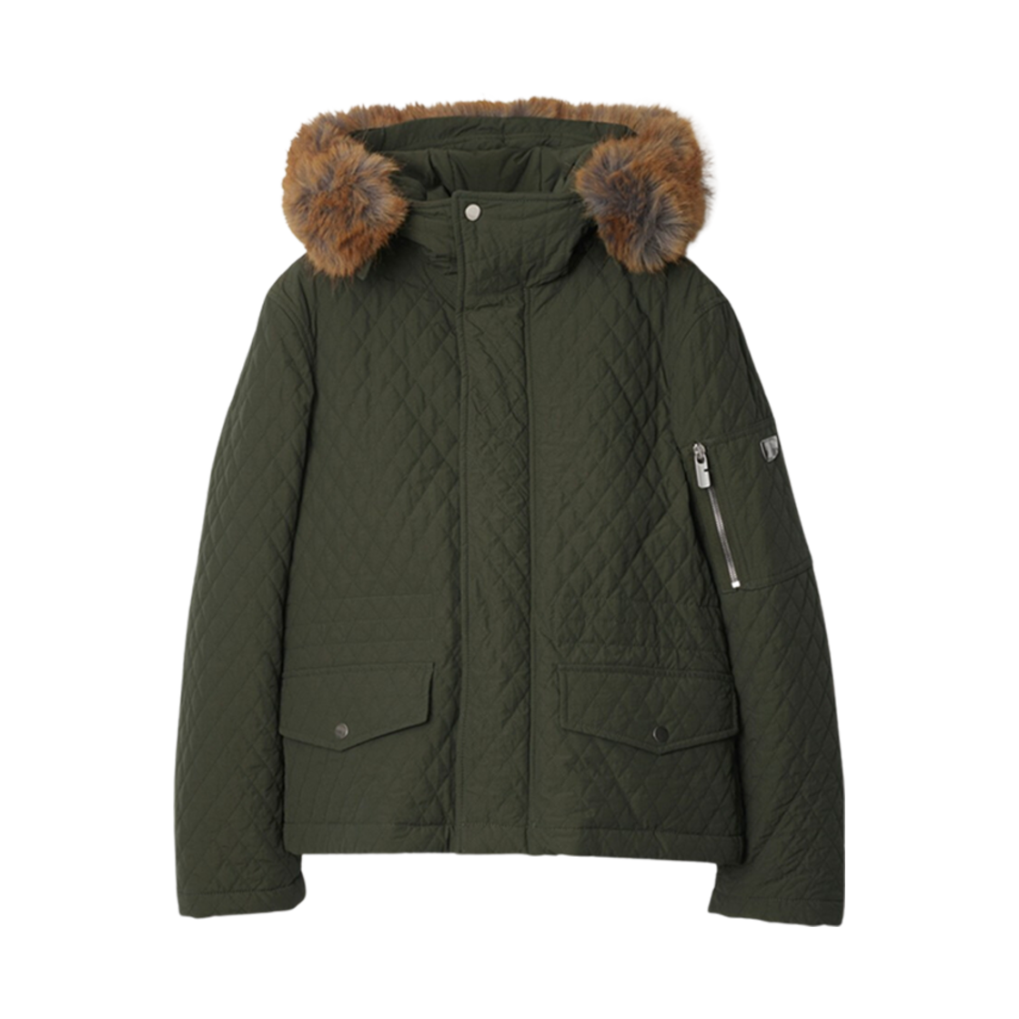 8091555 (W) Burberry Quilted Cotton Blend Jacket Loch