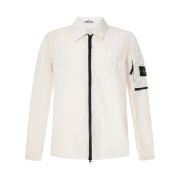Stone Island 10502 Naslan Light Garment Dyed Overshirt Ice - 22SS
