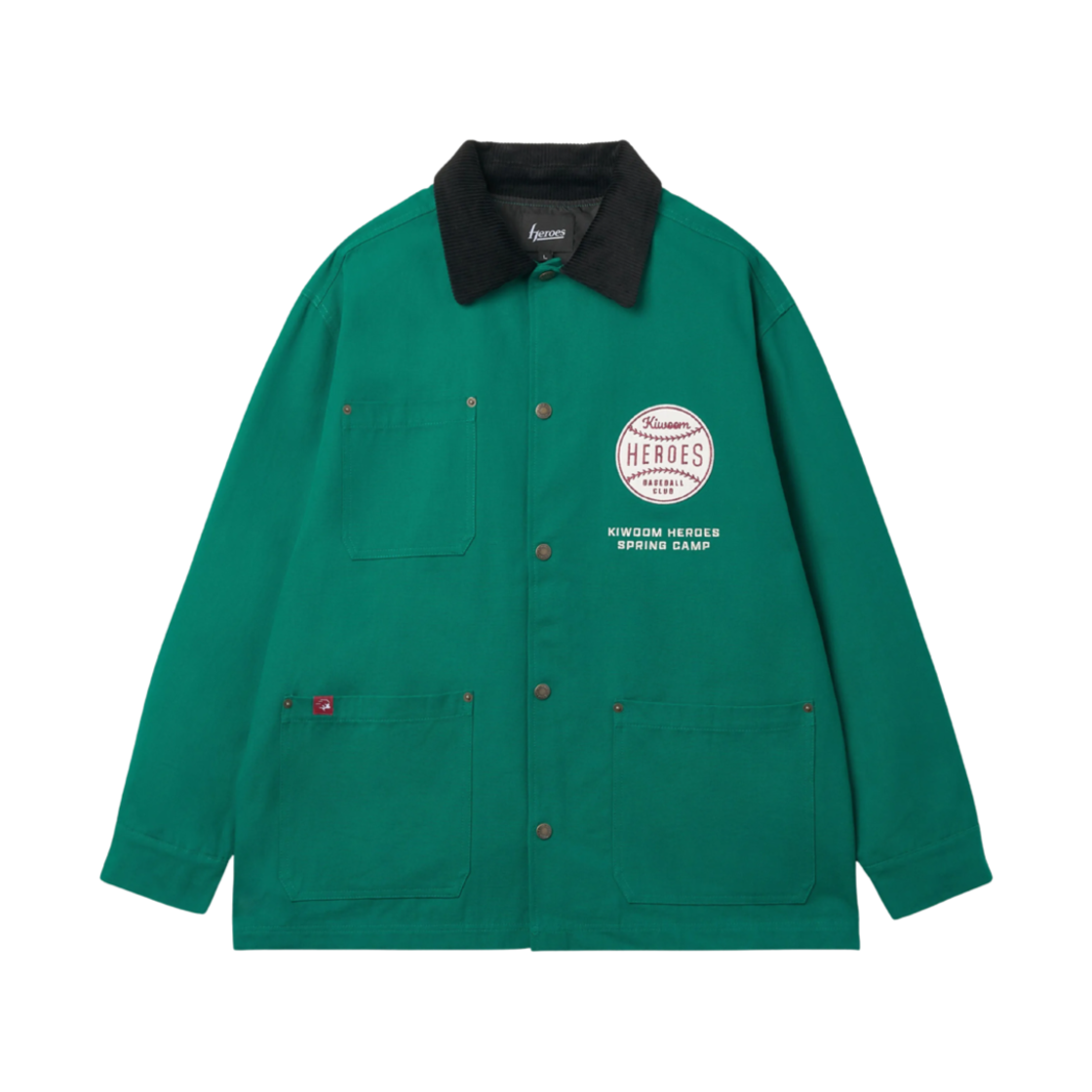 키움 히어로즈 25 스프링 캠프 초어 자켓 그린(Kiwoom Heroes 25 Spring Camp Chore Jacket Green)