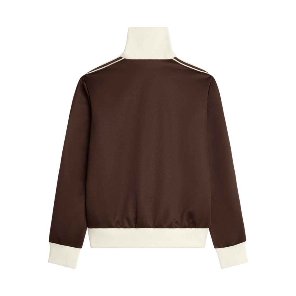 (W) 셀린느 트랙수트 자켓 허니콤 저지 다크 브라운 오프 화이트((W) Celine Tracksuit Jacket in Honeycomb Jersey Dark Brown Off White) - 2