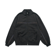 Thevinylhouse Line Full Zip Sweatshirt Charcoal