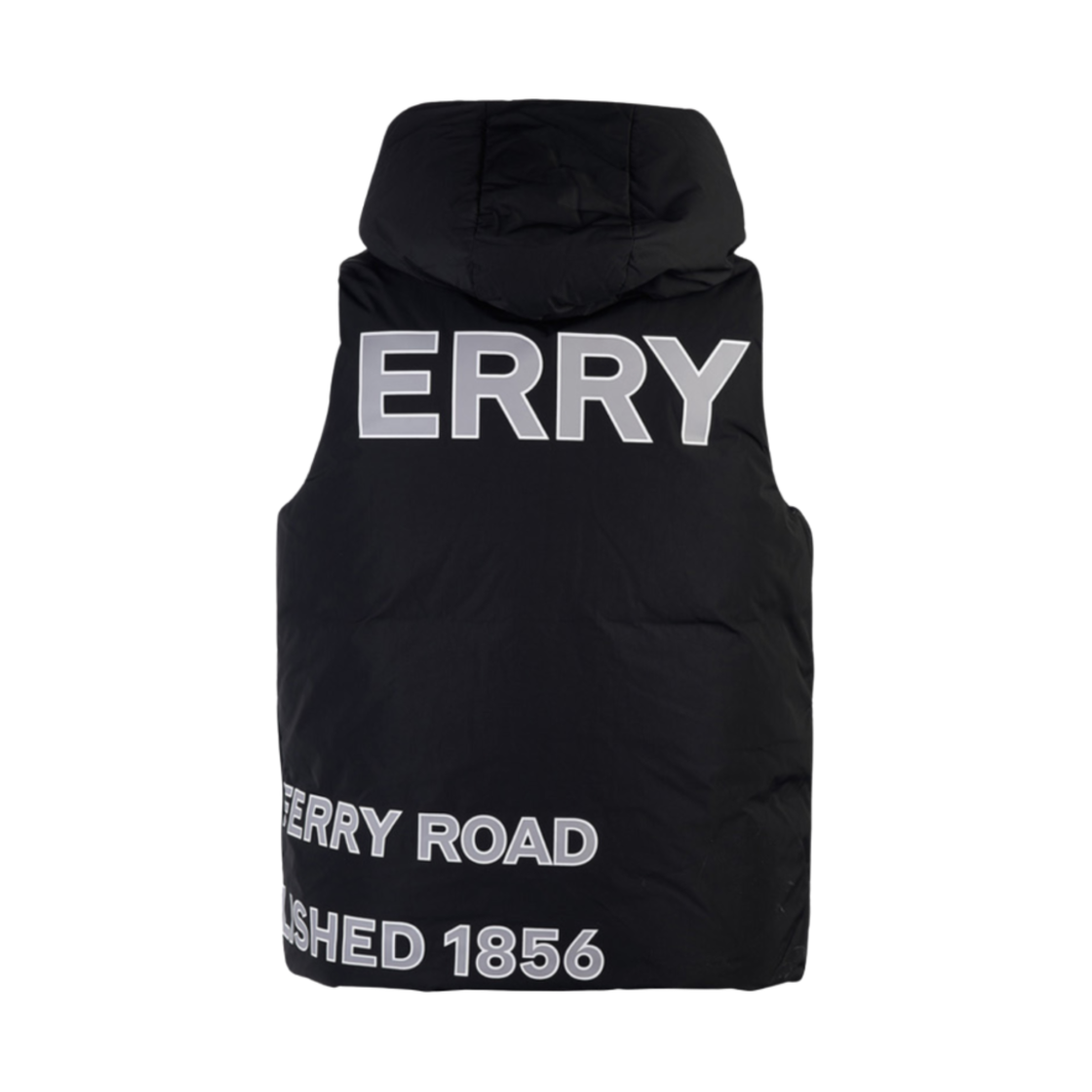 (키즈) 버버리 후드 패딩 베스트 블랙((Kids) Burberry Hooded Padded Vest Black) - 2