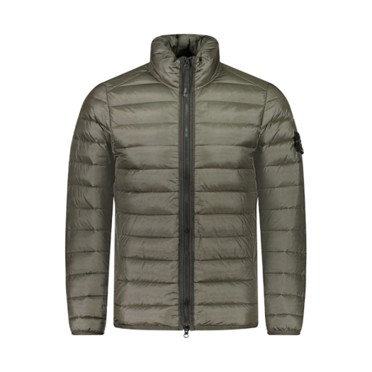 Stone Island 4100429 Loom Woven Chambers Nylon Down-TC Jacket with Anti-Drop Military Green - 25SS