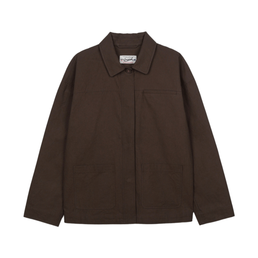BS5SJK760BR Bensimon Cotton Single Half Jacket Brown