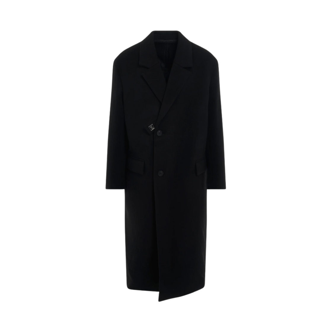 우영미 울 벨티드 코트 블랙 - 23FW(Wooyoungmi Wool Belted Coat Black - 23FW) - 1
