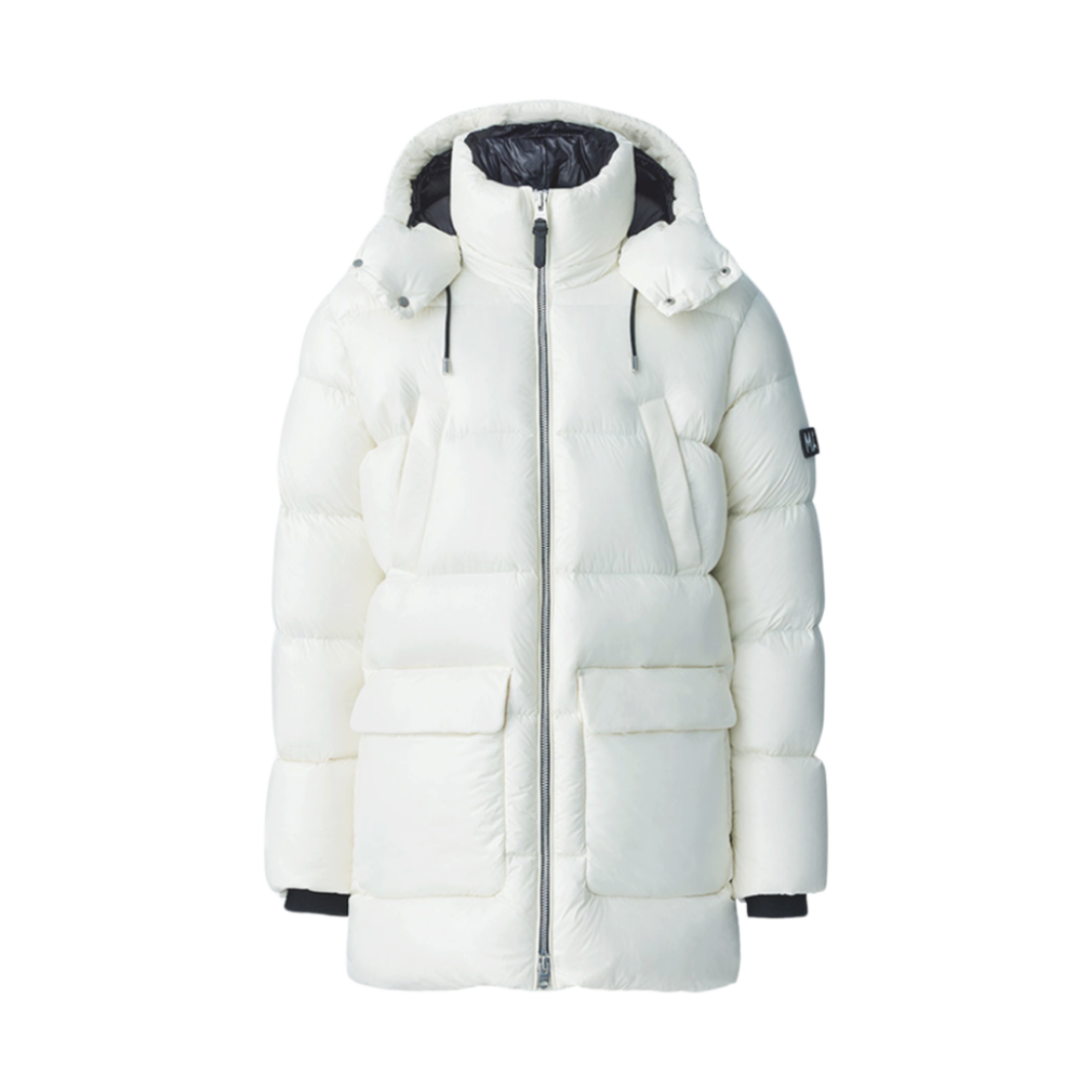 맥카지 켄드릭 러스트러스 라이트 다운 파카 후드 크림(Mackage Kendrick Lustrous Light Down Parka with Hood Cream)