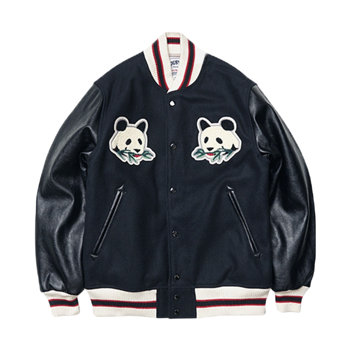 휴스턴 재팬 멜톤 어워드 판다 자켓 블랙 51283BK(Houston Japan Melton Award Panda Jacket Black 51283BK)