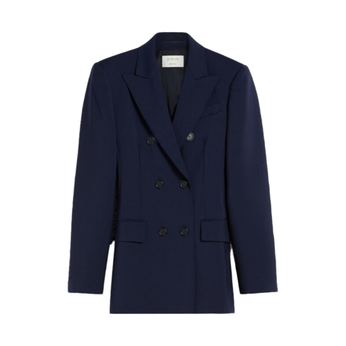 (W) 막스마라 스포츠맥스 아다모 블레이저 내츄럴 스트래치 퓨어 울 미드나잇블루((W) Max Mara Sportmax Adamo Blazer In Natural Stretch Pure Wool Midnightblue) - 1
