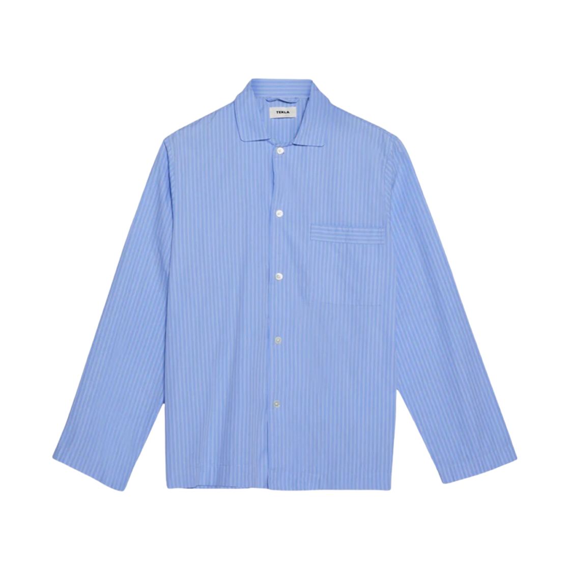 테클라 포플린 슬립웨어 롱슬리브 셔츠 핀 스트라이프(Tekla Poplin Sleepwear Long Sleeved Shirt Pin Stripes)