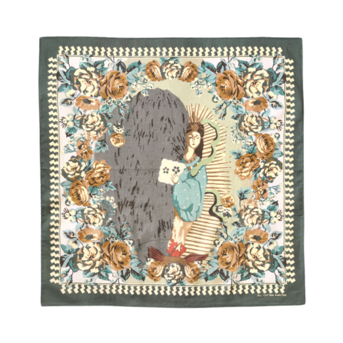 K2505BA544 Kapital Color Bandana Amaterasu Khaki