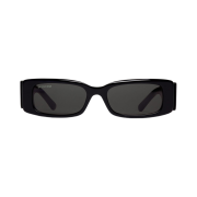 Balenciaga Max Rectangle Sunglasses Black