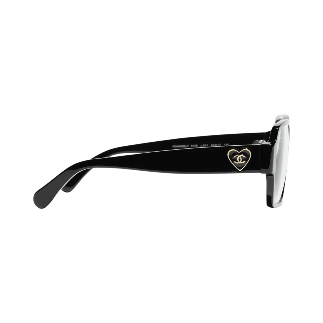 샤넬 스퀘어 프레임 아세테이트 & 블랙 아시안 핏(Chanel Square Eyeglasses Acetate & Black Asian Fit) - 3