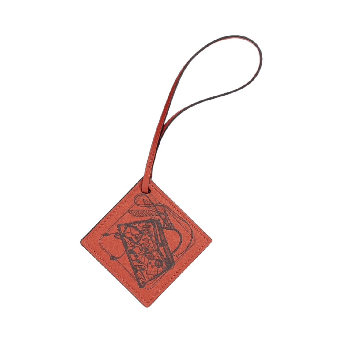 에르메스 까레 나노 참 스위프트 & 테르 바투 블루 잉크(Hermes Carre Nano Charm Swift & Terre Battue Bleu Encre)