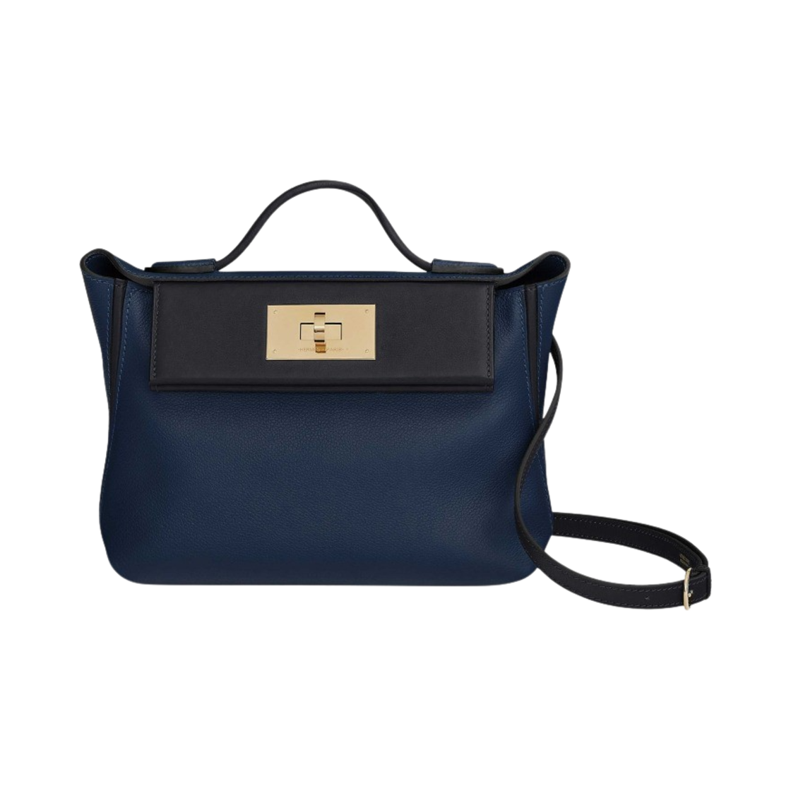 에르메스 24/24 21 백 에버컬러 스위프트 & 페르마브라스 하드웨어 블루 뉘 카방(Hermes 24/24 21 Bag Evercolor Swift & Permabrass Bleu Nuit Caban) - 1