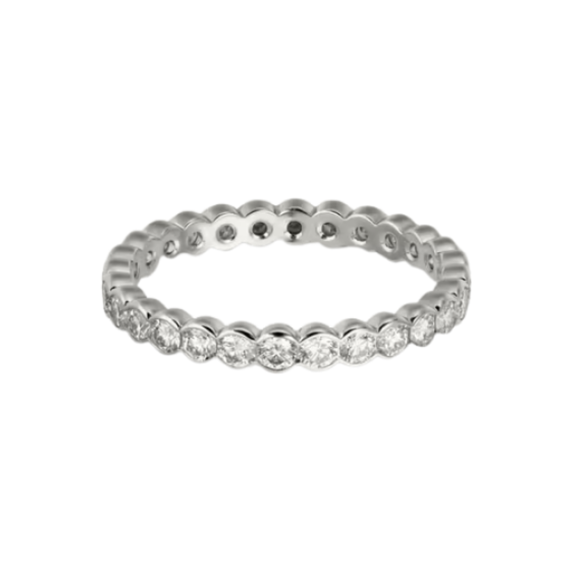 까르띠에 브로드리 드 까르띠에 웨딩 밴드 화이트 골드 다이아몬드(Cartier Broderie de Cartier Wedding Band White Gold Diamond) - 1