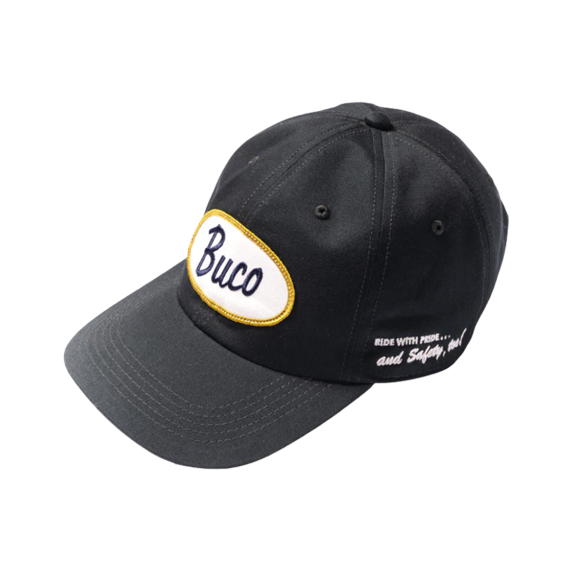 BA24102 The Real McCoy's Buco Oval Logo Cap Charcoal