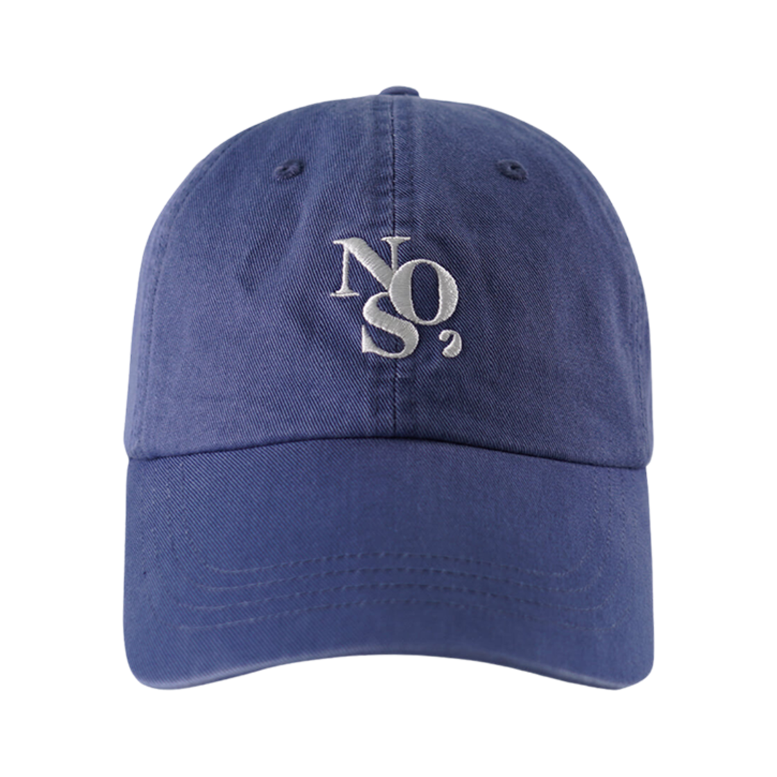 NOS7 메인 로고 볼캡 피그먼트 블루(NOS7 Main Logo Ball Cap Pigment Blue)