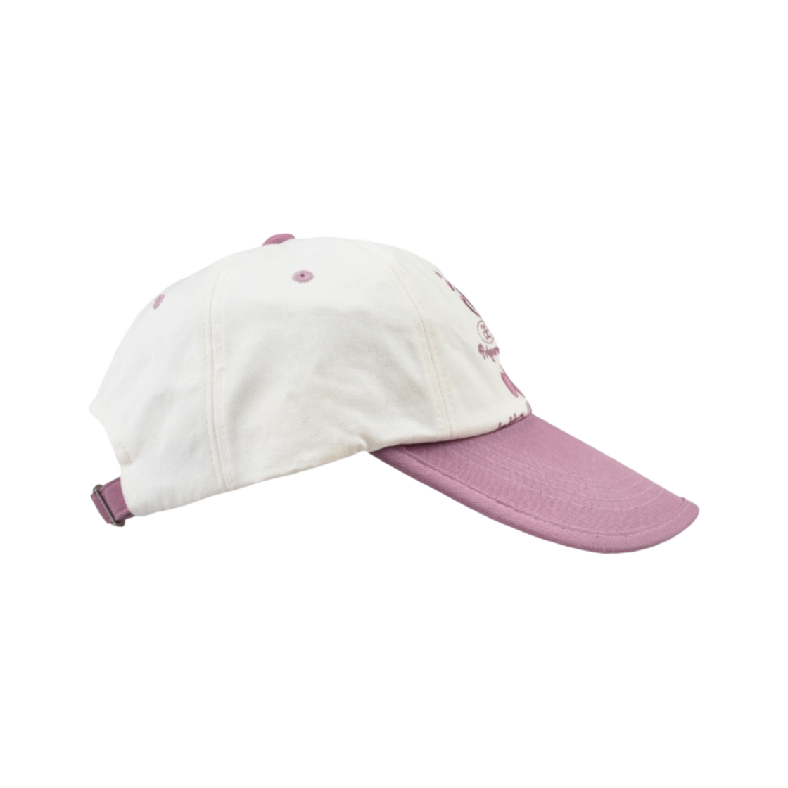 에이에이 웹 로고 투 톤 볼캡 화이트 핑크(Aeae Web Logo Two Tone Ball Cap White Pink) - 3