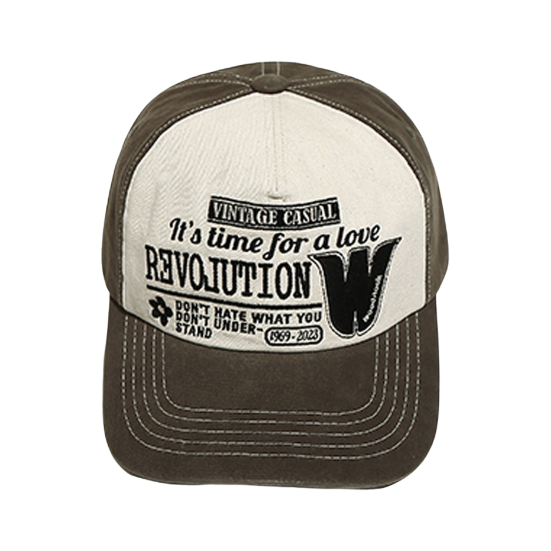 오가프 레볼루션 5패널 볼캡 브라운