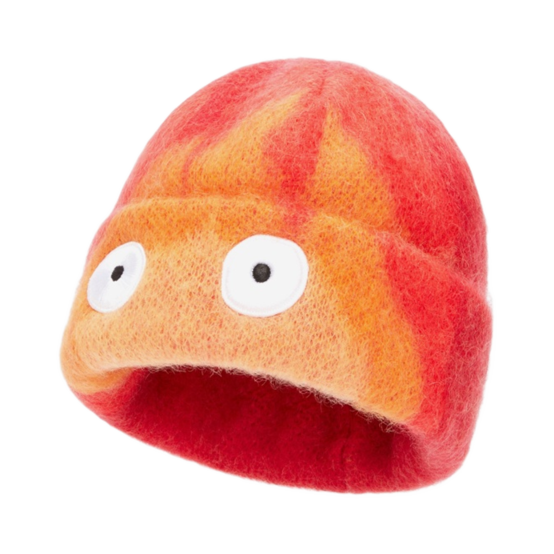로에베 x 하울의 움직이는 성 캘시퍼 모헤어 울 블렌드 비니 오렌지 레드(Loewe x Howl's Moving Castle Calcifer Beanie in Mohair and Wool Blend Orange Red) - 2