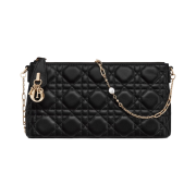 Dior Miss Dior Mini Shoulder Bag Cannage Lambskin Black