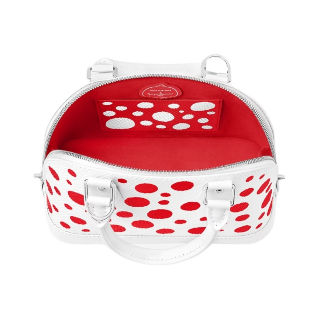루이비통 x 야요이 쿠사마 알마 BB 에피 화이트 레드(Louis Vuitton x YK Alma BB Epi White Red) - 4