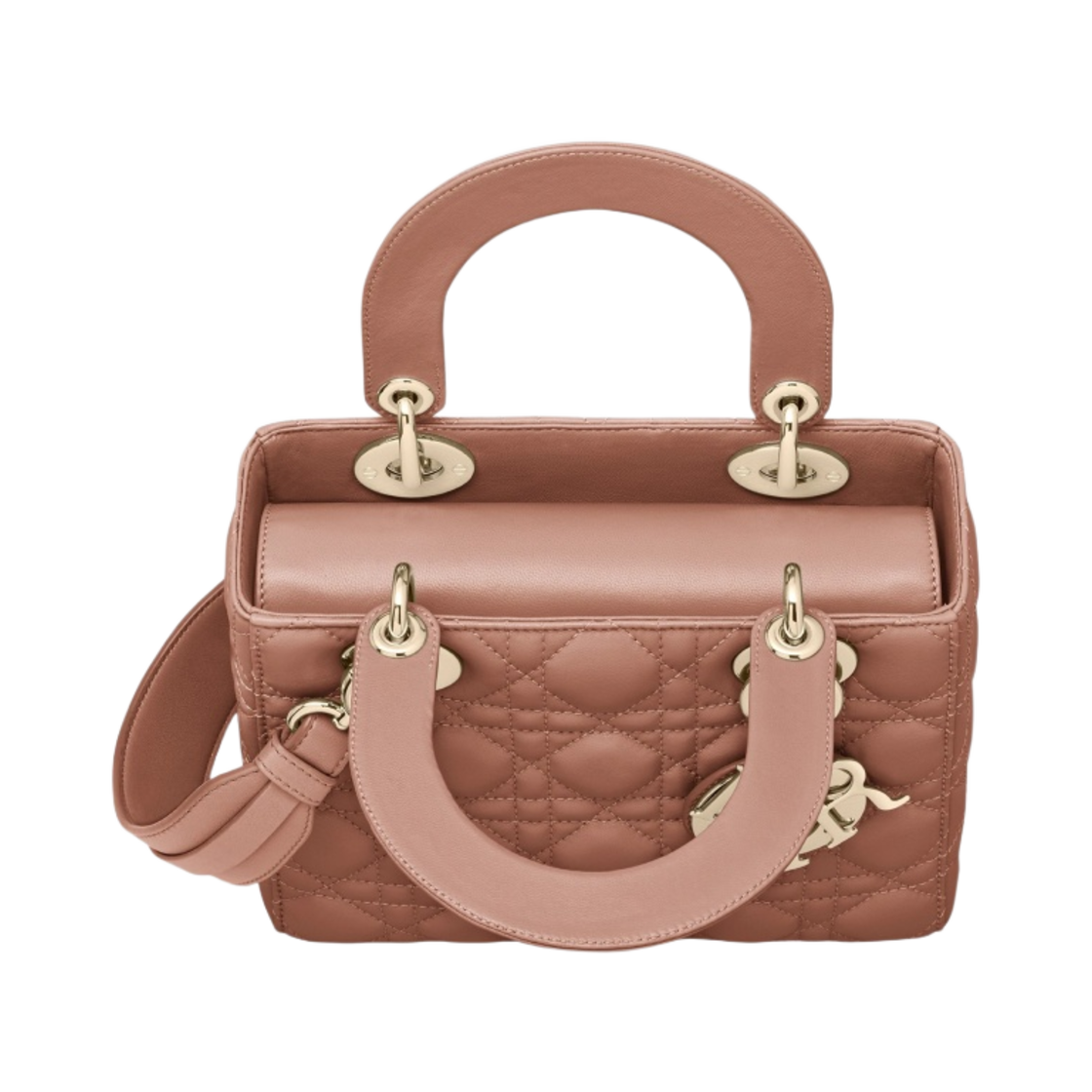 디올 스몰 레이디백 마이 ABC디올 백 까나쥬 램스킨 블러쉬(Dior Small Lady Bag My ABCDior Cannage Lambskin Blush) - 3
