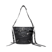 Balenciaga Emo Bucket Bag in Washed Calfskin Black