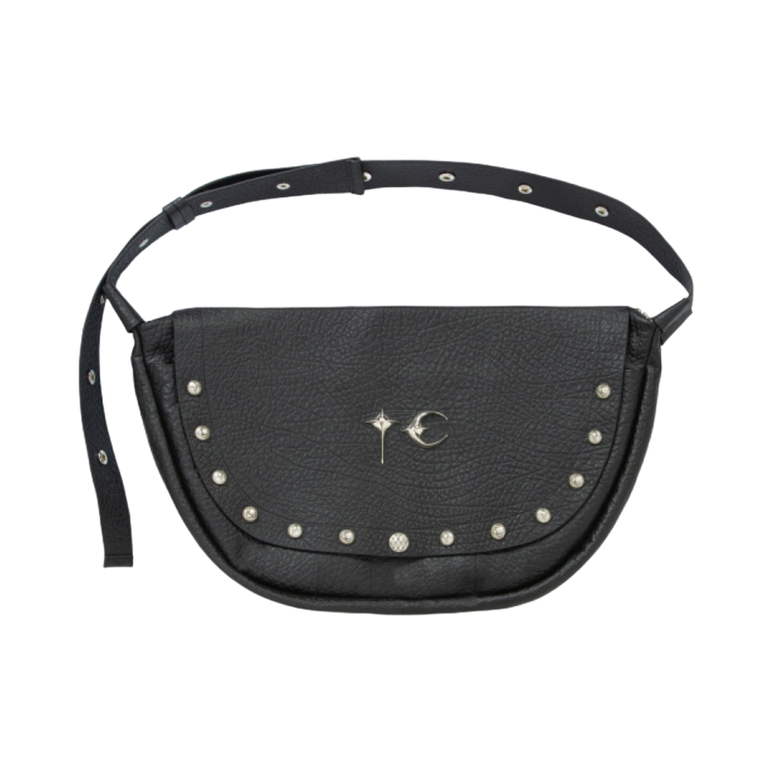 떠그 클럽 풀 레더 드래곤 메신저 백 블랙