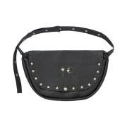 Thug Club Full Leather Dragon Messenger Bag Black