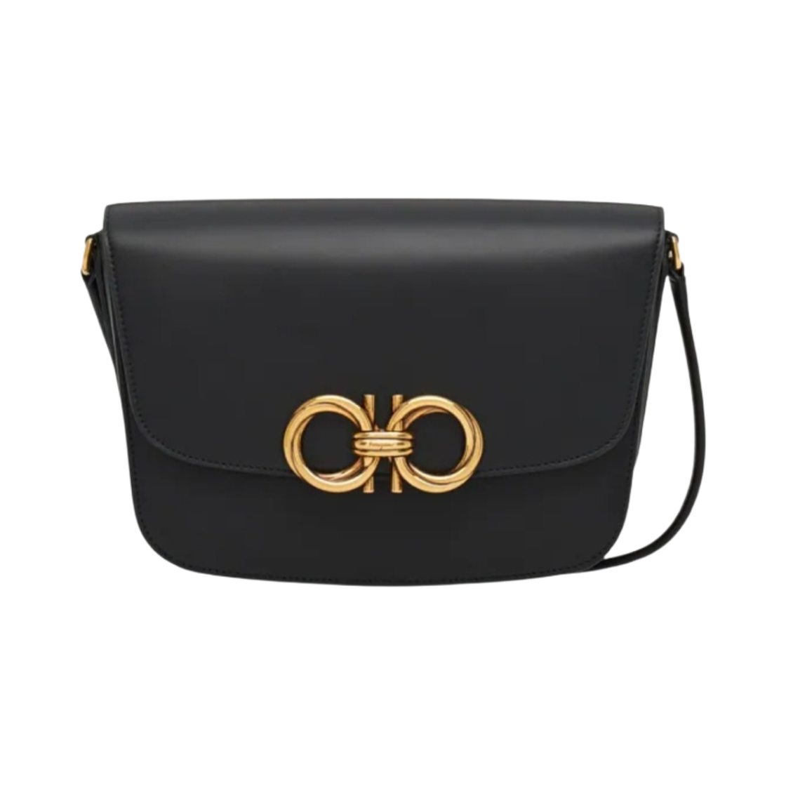 212915-759127 Ferragamo Medium Trapezio Crossbag Black