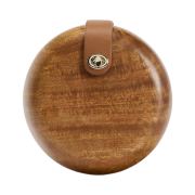 Zara Wood Box Bag Brown