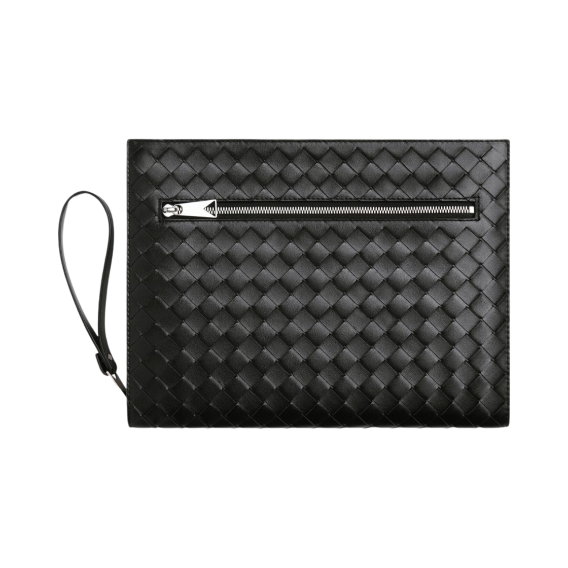 732638V2E418803 Bottega Veneta Medium Intrecciato Document Case Black