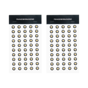 Peaceminusone PMO Epoxy Sticker #1 Multi (Set of 2)