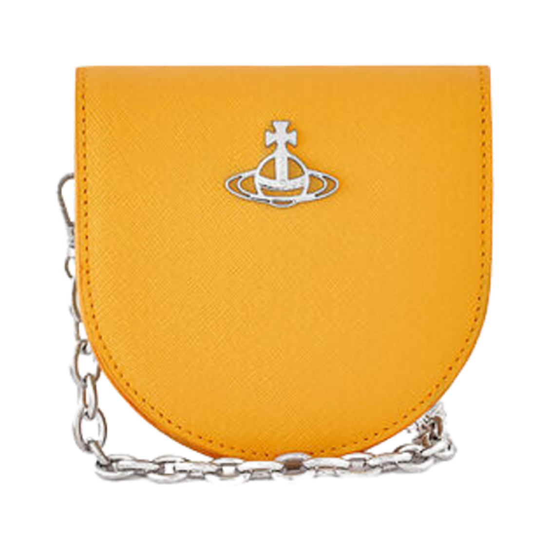 비비안 웨스트우드 사피아노 나노 샌들 크로스바디백 옐로우(Vivienne Westwood Saffiano Nano Saddle Crossbody Bag Yellow) - 1