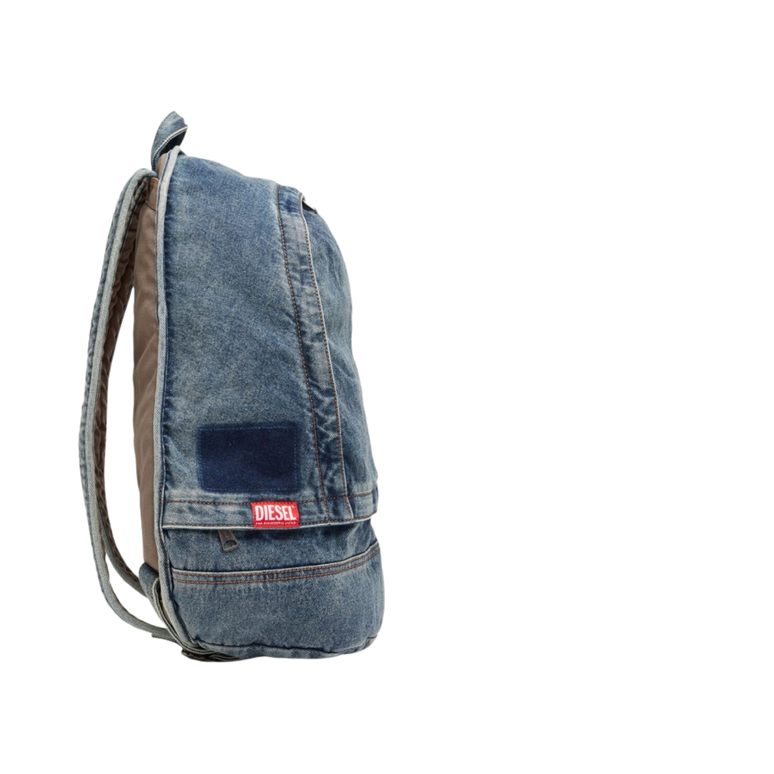 디젤 레이브 백팩 인 오가닉 코튼 데님 블루(Diesel Rave Backpack in Organic Cotton Denim Blue) - 2
