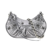 Balenciaga Le Cagole Chain XS Shoulder Bag  Silver