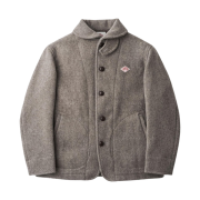 Danton Wool Pile Round Collar Jacket Beige