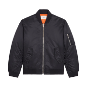 Celine Bomber Jacket in Nylon Twill Black