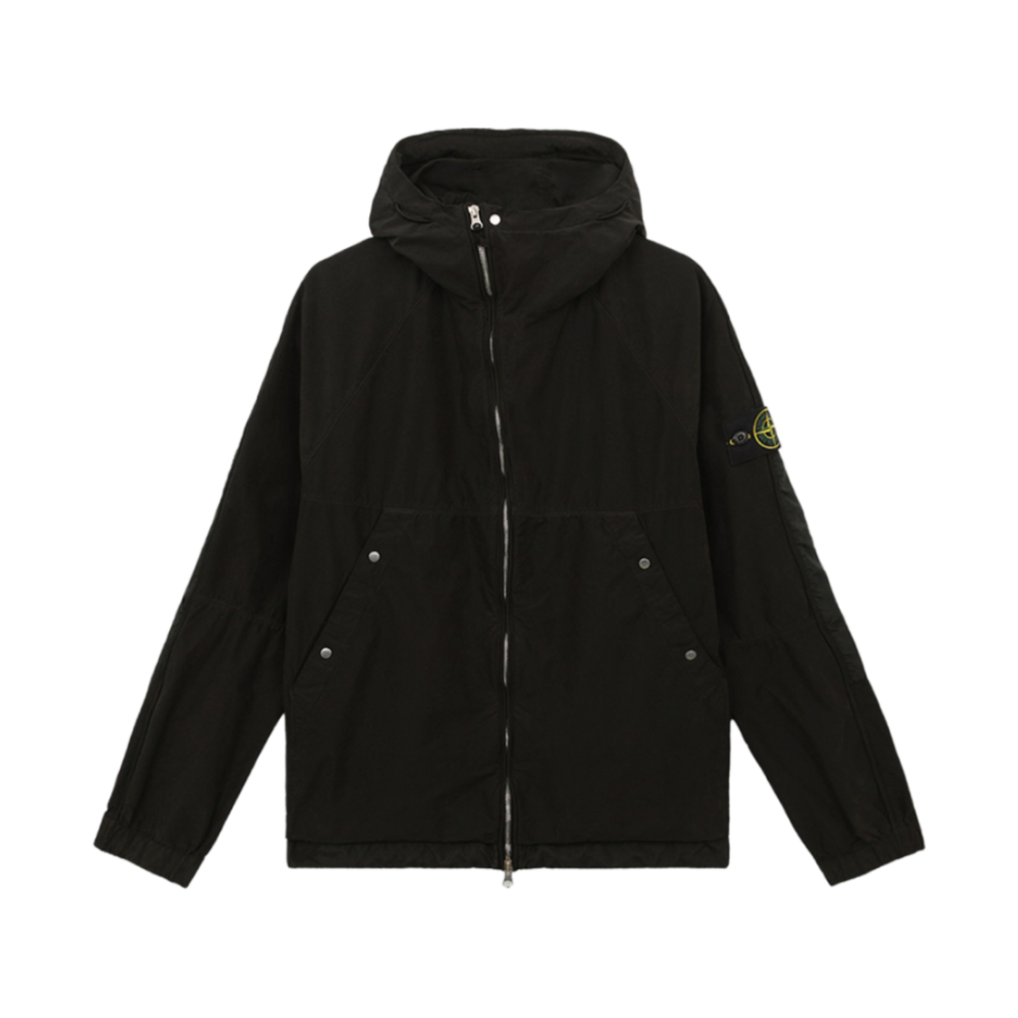 8115410M3-V0029 Stone Island 410M3 David Light TC Hooded Blouson with Anti Drop Black - 24FW