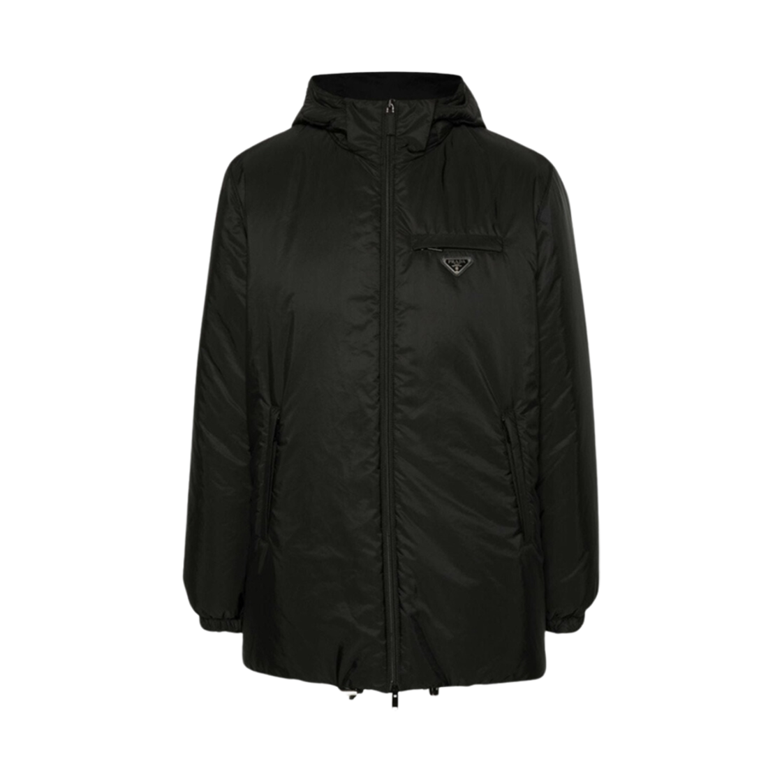 프라다 리나일론 퍼퍼  다운 자켓 블랙(Prada Re-Nylon Puffer Down Jacket Black)