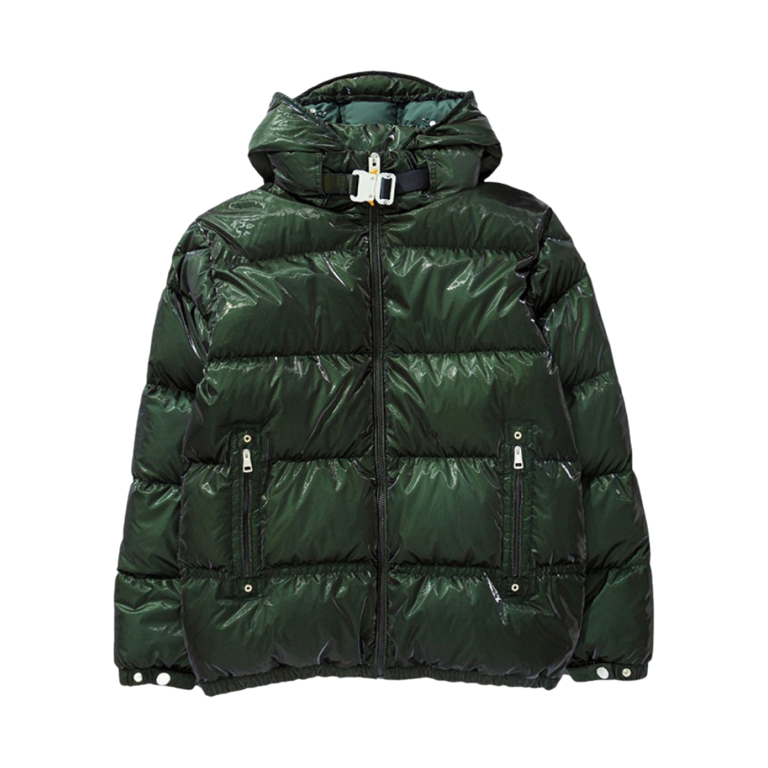 몽클레르 x 1017 알릭스 9SM 알몬디 쇼트 다운 자켓 샤이니 다크 그린 - 21FW(Moncler x 1017 Alyx 9SM Almondy Short Down Jacket Shiny Dark Green - 21FW)