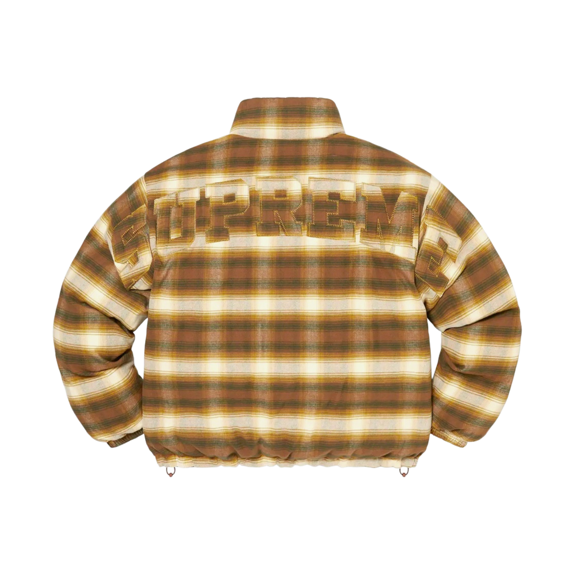 슈프림 플란넬 리버시블 퍼퍼 자켓 브라운 - 22FW(Supreme Flannel Reversible Puffer Jacket Brown - 22FW) - 3
