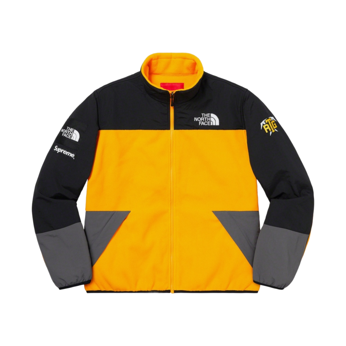 슈프림 x 노스페이스 RTG 플리스 자켓 골드 - 20SS